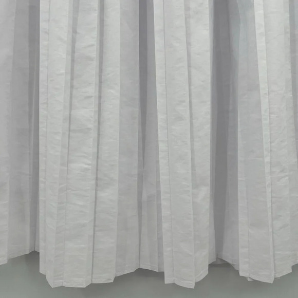 SKILLS‎ & GENES White Poplin Pleated Midi Skirt Italian Size 38 U.S. Women’s 2 - Picture 6 of 9